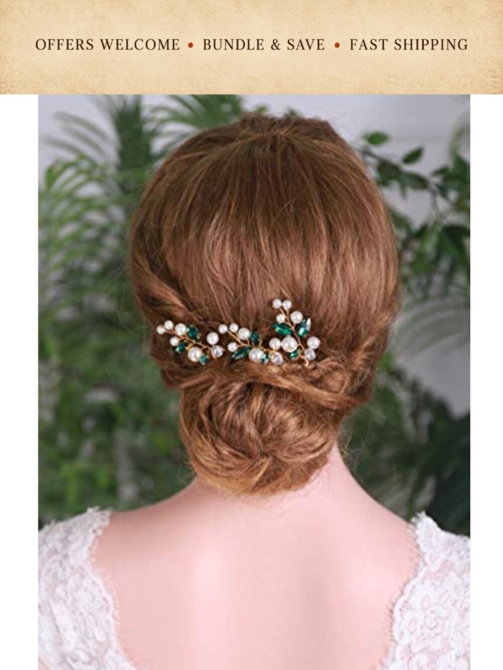 Crystal Pearl Bridal Hair Pins Set Wedding Hair Accessories Bride Bridesmaids